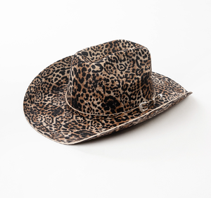CL3163 Neuer Modischer 100% Wollfilz-Hut mit Zebra-Muster-Druck, Unisex Cowboy-Hüte im Cattleman-Stil, Sombrero - Product Image 3