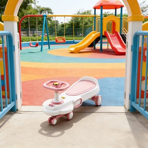 High Quality <b>Electric</b> Portable Push Rod Four-Wheel Car Plastic Twist <b>Toy</b> for Babies - Product Image 4