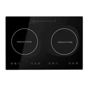 Placa de ABS táctil carcasa doble quemador Cocina de Inducción eléctrica