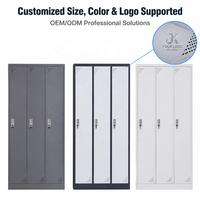 Casier en acier à 3 portes au design moderne, armoire métallique durable pour vêtements, casier simple en acier pour employés, idéal pour la salle de sport et la maison