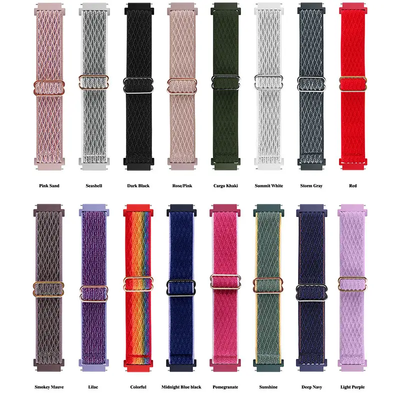 20mm 22mm Nylon Strap Elastic Stretch Buckle Quick Release Band For Samsung Galaxy Active 2 Bracelet Amazfit Bip S GTS 2