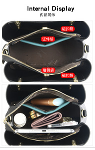 Women Luxury PU Leather Handbag Ladies Large Tote Female <b>Square</b> Shoulder Bags Bolsas Femininas Sac New Fashion Crossbody Bags - Product Image 6