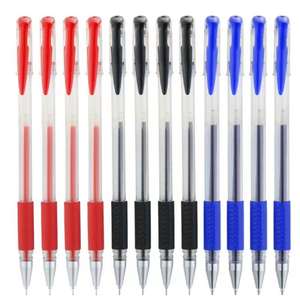 2025 nouveau XS en plastique recyclé couleur stylo à bille Gel ensemble Logo personnalisé 0.5mm largeur d'écriture en bleu rouge noir - Product Image 4
