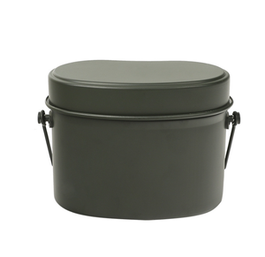 DFM07298 - Olla Táctica Portátil de Aluminio para Acampar, Entrenar, Cazar, Color Verde Oliva, con Tazón y Calentador - Product Image 1