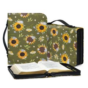Bolsa de Maquillaje Profesional de Cuero PU Pofeis con Versículo Bíblico, Bolsa de Transporte para la Biblia - Product Image 1