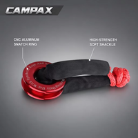 Tali Sintetis UHMWPE Soft Shackle 5-30t Mengapung untuk Pemulihan Off-Road 4x4, Bergungsseil
