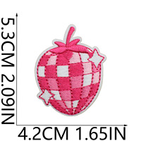 Vente flash - Patchs brodés à repasser pour bijoux et vêtements, couleur rose, papillon, cerise, étoile, puissance féminine