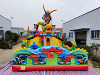 Château aquatique gonflable de bonne qualité, structure gonflable et glissière de piscine