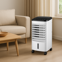 Refroidisseur par évaporation portable 65W Mini climatiseur à réservoir de 3,5 L avec oscillation à 50 degrés 3 vitesses