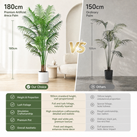 Plante artificielle palmier pour sol, près du canapé, style nordique, décoration intérieure, sans entretien, grande taille en pot, vente en gros
