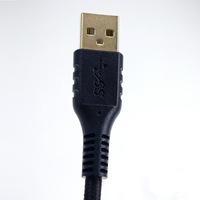 Kabel Printer USB Kustom dengan Inti Ferit untuk Supresi Interferensi, A-Male B-Male, Port Persegi Berlapis Emas, Kabel Data untuk Scanner dan Mesin Fotokopi