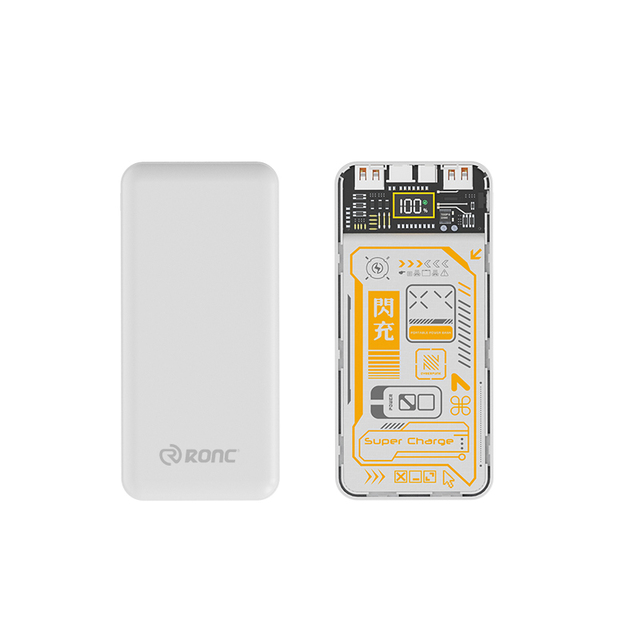 Fast Charging Transparent Cyber Punk 10000 MAh Power Bank