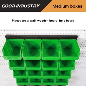 GD <b>Wall</b> <b>Mounted</b> Detachable PP Plastic Parts <b>Storage</b> <b>Bin</b> Rack with 12 Compartments for Workshop - Product Image 3