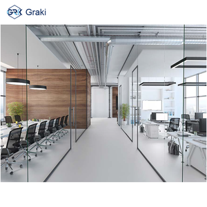 <span class=keywords><strong>Cloison</strong></span> en verre sans cadre en aluminium panoramique au design moderne pour supermarché, durable et insonorisante - Product Image 3