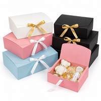 Kotak Hadiah Lilin Lipat Bentuk Kustom dari Kertas Kraft Daur Ulang untuk Pengiring Pengantin, Pernikahan, Pesta Bayi, Pengiring Pria, Lamaran