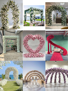 Composizione Floreale per Matrimonio Personalizzata, Centrotavola con Rose Artificiali in Seta e Ortensie Verdi - Product Image 3