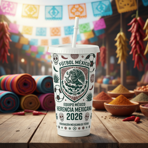 Vaso de Plástico Reutilizable con Logotipo Personalizado para la Copa <span class=keywords><strong>Mundial</strong></span> de Fútbol, 710 ml, Gran Capacidad, con Pajita, para <span class=keywords><strong>Todos</strong></span> <span class=keywords><strong>los</strong></span> Fanáticos <span class=keywords><strong>del</strong></span> Fútbol - Product Image 4