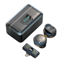 Mikrofon Genggam Nirkabel 2.4GHz Adaptive Frequency Hopping Jangkauan Jauh 300M True Diversity Dual MEMS Mics Omni-directional