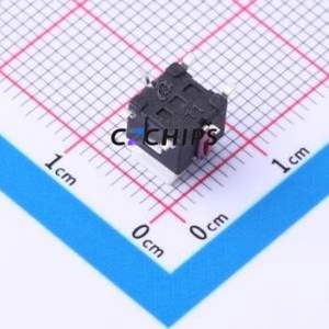 TM-001-M-02 Tactile Switch SMD,6x6mm Switch Single Pole Single Throw Rectangle Button 2.6N Vertical Mount - Product Image 2