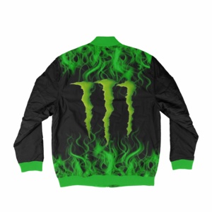 Personalizado sublimado Otoño Invierno más tamaño chaquetas de moda de los hombres con cremallera Casual impermeable chaqueta de bombardero para los hombres - Product Image 2