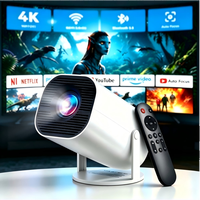 Mini Proyector HY300 Pro con Aplicaciones Integradas, Proyector Portátil para Android 11, Cine en Casa, Compatible con HDMI y Múltiples Dispositivos
