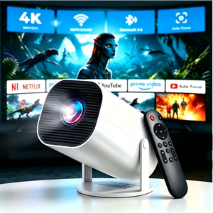 Mini Proyector HY300 Pro con Aplicaciones Integradas, Proyector Portátil <span class=keywords><strong>para</strong></span> Android 11, Cine en Casa, Compatible con HDMI y Múltiples Dispositivos - Product Image 1