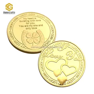 Darling Mother Souvenir Collection Gift Lucky Coin Happy Birthday Love Happiness Lucky Real Gold Plated Commemorative Coin
