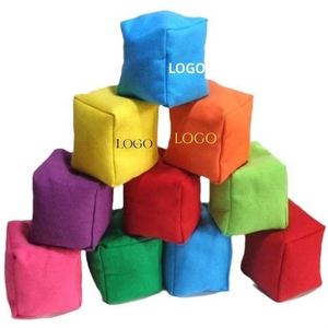 Jeu de lancer de mini-sacs de sable en toile avec LOGO personnalisé, accessoires de jeu éducatifs pour enfants et adultes, jeux de lancer en plein air - Product Image 1