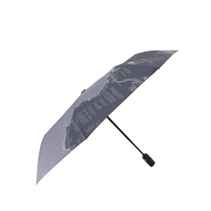 Bán buôn hiện đại màu xanh mô hình bản đồ có thể gập lại hoàn toàn tự động 3-Gấp không thấm nước Windproof Ô cao su xử lý - Product Image 2