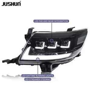 Gruppo Fari Anteriori JUSHUN per Toyota Hilux VIGO PICKUP 2012-2014, Fari Modificati a LED con Luci Diurne DRL - Product Image 3
