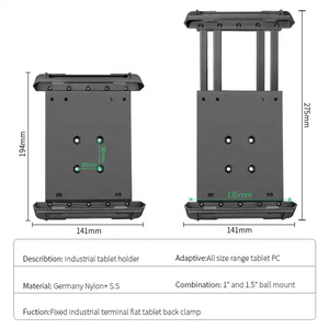 360 Degree Rotatable Industrial <b>Tablet</b> Stand Universal <b>Tablet</b> Mount for Truck Phone <b>Holder</b> VIN-PBJ-04 - Product Image 5