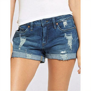 Shorts en jean décontractés haut de gamme pour femmes, sur mesure, grandes tailles, noirs, respirants - Offre des fabricants à prix abordable et respirant - Product Image 3