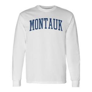 Maglietta a Maniche Lunghe Varsity Grey Montauk, Prodotto Promozionale - Product Image 1