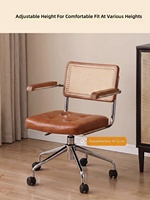 Chaise de bureau ergonomique rétro tissée en gros avec support lombaire, vente directe d'usine en vrac pour l'étude et la salle à manger BGY014