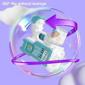 Pistola de <span class=keywords><strong>Burbujas</strong></span> Eléctrica de 12 Agujeros, Juguete para Niños, <span class=keywords><strong>Juego</strong></span> de Hacer <span class=keywords><strong>Burbujas</strong></span> al Aire Libre, Pistola de <span class=keywords><strong>Burbujas</strong></span> a Pilas con Luz de Colores - Product Image 4