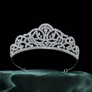 LUOXIN Style européen et américain Zircon Princesse Couronne Luxe Cristal Bandeau Design Creux Cristal Coiffe - Product Image 1
