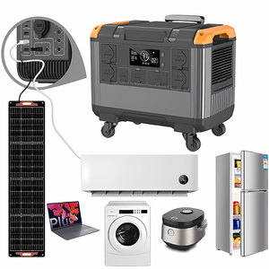 Station d'alimentation solaire portable 512Wh LiFePO4 à onde sinusoïdale pure 230V pour camping extérieur, batterie de camping-car, port de voiture, MPPT, lampe de poche - Product Image 1
