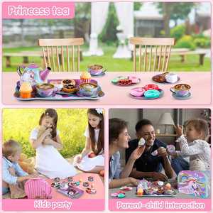 Juego de Té de Unicornio para Niñas Pequeñas, Juguete de Princesa para Fiestas, Juego de Imitación de Cocina para la Tarde - Product Image 4