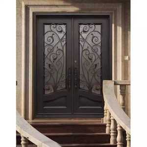 Griglie Decorative <span class=keywords><strong>per</strong></span> Ingresso Principale <span class=keywords><strong>di</strong></span> Villa <span class=keywords><strong>di</strong></span> Lusso, Porta in Ferro Battuto - Product Image 4