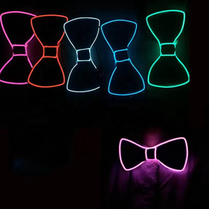 Corbatas de Moño Luminosas <span class=keywords><strong>EL</strong></span> para Hombre, Accesorios de Disfraces para Bodas, Fiestas, San Valentín, Acción de Gracias, Día del Padre - Product Image 3