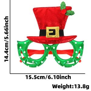 Cute Plastic Christmas Glasses <strong>Frame</strong> for Antlers <strong>Xmas</strong> <strong>Tree</strong> Photo Booth Props Custom Logo Kids Gifts New Year Decorations - Product Image 3