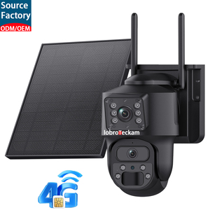 Caméra de sécurité solaire PTZ Uboxpro 6MP 4G, double caméra solaire extérieure 4G, vision couleur étanche, caméra de sécurité solaire 4G - Product Image 1