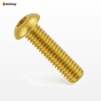 Sekrup Kepala Kuningan Hex Socket Cap ISO 7380 M3 M4 M5 M6 M8 M10 M12 5mm-60mm Sekrup Kepala Socket Metrik Tahan Korosi