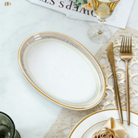 JQY Ensemble de vaisselle en céramique artisanale nordique, assiettes et bols, glaçure réactive, vaisselle en porcelaine, restaurant, cuisine, ensemble de vaisselle