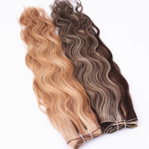 Extensiones de Cabello Humano Remy de Jazmín, Doble Trama, Voluminosas, Tejidas a Máquina, Rubias, de 18-24 Pulgadas - Product Image 4