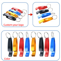 Cadeau promotionnel personnalisé Ouvre-bouteille de bière en métal en alliage d'aluminium Porte-clés avec logo Ouvre-bouteille vierge Porte-clés
