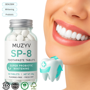 Sản xuất tự nhiên kem đánh răng máy tính bảng bạc hà SP-8 Probiotics rắn kem đánh răng - Product Image 1