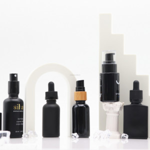 Flacone contagocce in vetro vuoto all'ingrosso flacone di siero <span class=keywords><strong>gelo</strong></span> rotondo flacone di olio essenziale da 30ml con tappo in bambù - Product Image 3
