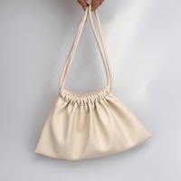Pochette Cosmétique à Cordon en Cuir PU Gaufré Sur Mesure pour Femme, Beige, Sac de Rangement et Maquillage de Luxe, Idéal Cadeau