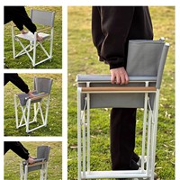 Chaise pliante de camping Villa Park Beach en alliage d'aluminium robuste, portable et isolée, au design minimaliste moderne